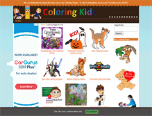 Tablet Screenshot of coloringkids.org